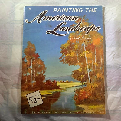 PAINTING THE AMERICAN LANDSCAPE BY CARL STRICKER VTG WALTER T FOSTER ART BOOK - Image 1 of 4