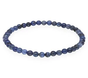 Dumortierit Mini-Kugelarmband 4mm | Edelstein Schmuck | Lebensquelle Plus - Bild 1 von 3