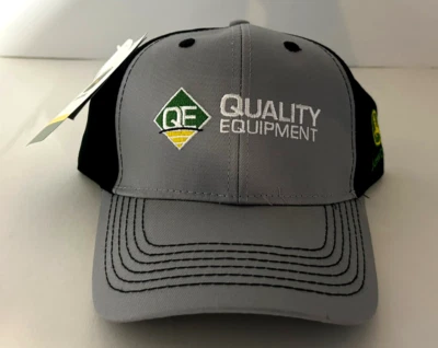 NUEVO John Deere Logo Ajustable Negro/Gris Trucker Cap Malla Equipo de Calidad Foto 1 de 4