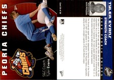 Tyler Evans 2009 MultiAd Peoria Chiefs #30 Card *AutographDen*