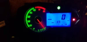 LED Clock Upgrade Kit KAWASAKI ZX6R 2009 - 2012 (R9/RA/RB/RC)  Lightenupgrade - Picture 1 of 12