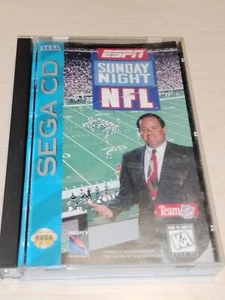 ESPN SUNDAY NIGHT NFL Football - Cracked Case, Manual Reg Card VGC Disc Sega CD - Picture 1 of 4