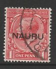 Nauru 1914-23 1D Scarlet Sg 14 Fine Used.