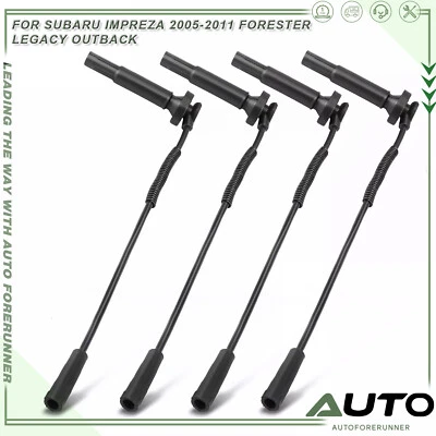 4pcs for Subaru Impreza 2005-2011 Forester Legacy Outback Spark Plug Wire Sets - Imagem 1 de 4