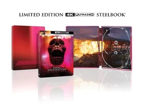 Final Destination Bloodlines Steelbook (4K/Blu-ray/Digital) 7/22/25 - Imagen 1 de 1