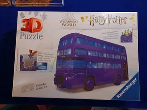 3d Jigsaw puzzle (Harry Potter) Triple Decker Bus/pencil Holder - Picture 1 of 2