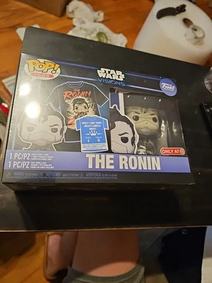 ⚡️Funko Pop Star Wars Visions Ronin Figure + T-Shirt Large NIB - Image 1 of 2