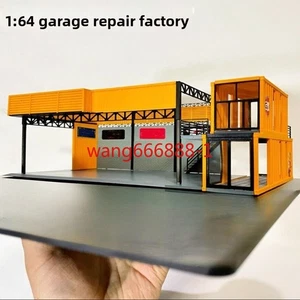 Diorama 1/64 Car Garage Workshop Model City Car Parking Lot Scene Display Model - Picture 1 of 17