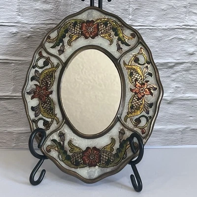 Espejo de pared peruano pintado reverso vidrio artesanal Perú Foto 1 de 4