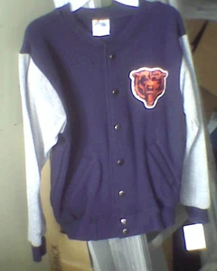 Chicago BEARS Clubhouse Sweatshirt Varsity Jacket Youth S M L XL NWT Majestic - Picture 1 of 3