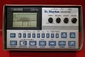 USED BOSS DR-110 Dr.Rhythm DR 110 Drum Machine Sequencer w/org.case U1174 210304 - Picture 1 of 12