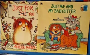 Lot 3 Mercer Mayer Little Critter TPB Just Me My Babysitter & For You Teacher - Picture 1 of 4
