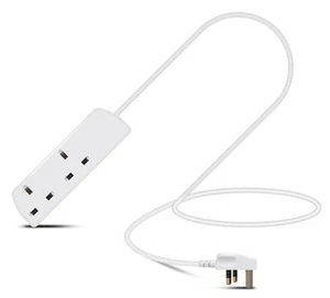 2 Gang Extension Lead White - Picture 1 of 4
