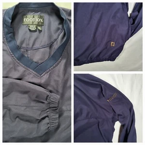 FootJoy Herren XL dunkelblau Golf Pullover Windbreaker Jacke mit Taschen - Bild 1 von 11