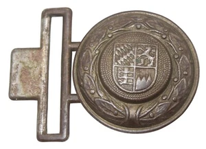 Original Pre WWII German Bavarian Fireman Belt Buckle DR5 - Picture 1 of 2