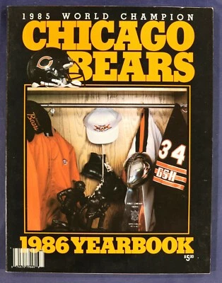 Chicago Bears Anuario 1986 Campeones del Mundo 1985 Walter Payton Foto 1 de 3