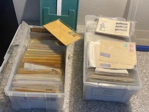 Rare LARGE Lot of 650 German Stamp Covers 1950-60s & more - 2 full bins 22LBS! - Picture 1 of 1