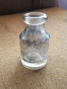 Antique Vintage Clear Glass Ink Bottle with bubbles - Picture 1 of 5