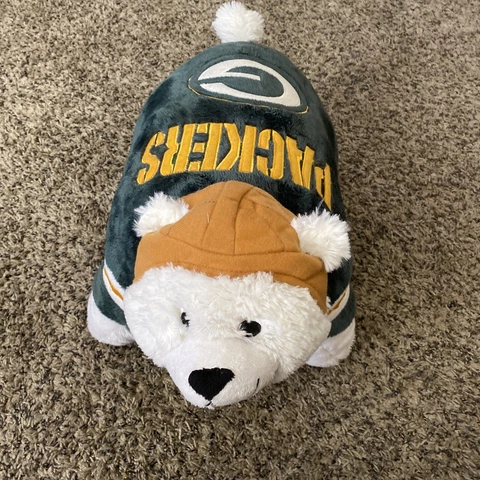 Green Bay Packers NFL Mascot Pro Football Plush Pillow Pets Pet Cover