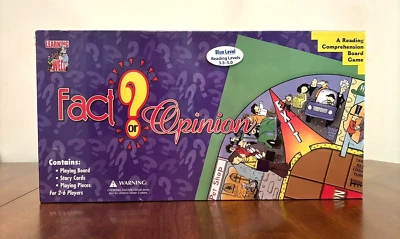Juego de Mesa Comprensión Lectura Nuevo Precintado "Hecho u Opinión" - Nivel Azul Foto 1 de 4