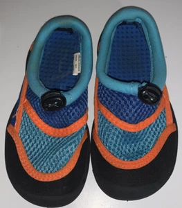 Wonder Nation Water Shoes Size 7/8 Toddler Little Kids Blue Orange Black Outdoor - Picture 1 of 4