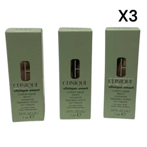 Lote de 3 piezas Clinique Smart Suero Reparador Personalizado TODOS LOS TIPOS DE PIEL .24 oz Cada Viaje - Imagen 1 de 1