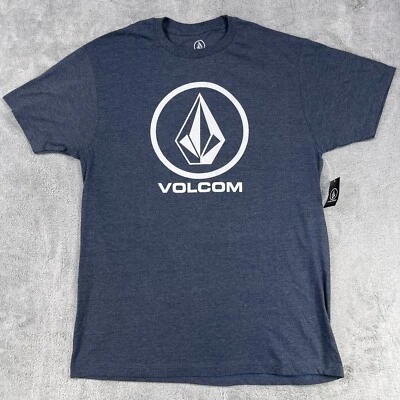Volcom T-Shirt Mens Large Gray Skater Cotton Crew Neck Short Sleeve - Image 1 of 4