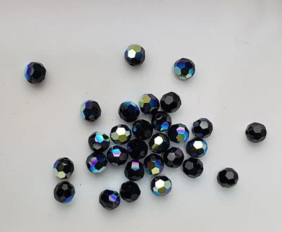 12 x SWAROVSKI 5000 CRYSTAL AB 6mm Round Faceted BEAD - Image 1 of 4
