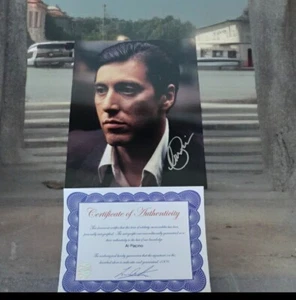 AL PACINO SIGNED 8x10  PHOTO AUTHENTIC AUTOGRAPH THE GODFATHER MOVIE  With COA.  - Picture 1 of 4