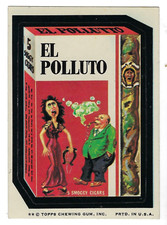 1974 Topps Wacky Packages 7th Series 7 EL POLLUTO CIGARS nm-