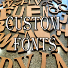 Custom Wooden Letters & Shapes Craft Kids 2cm-40cm High 3mm MDF Plaques & Signs