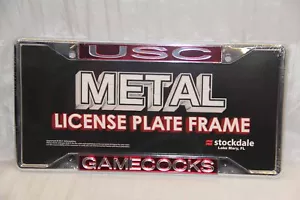 Telaio targa USC Gamecocks #84998 metallo cromato/rosso - stockdale - nuovo - Foto 1 di 1