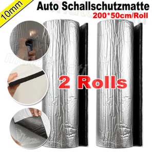 2 Rollen 2m Auto Isolierung Dämmmatte Selbstklebend Dämmung Motorraum Dämmmatte. - Bild 1 von 12