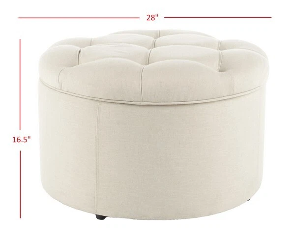 Safavieh TANISHA SHOE OTTOMAN, Reduced Price 2172752746 MCR1005A - Image 1 of 4