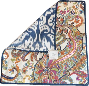 Funda Almohada Decorativa Pottery Barn Felicity Paisley 2 Caras Azul Multi - Imagen 1 de 8