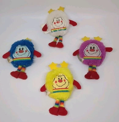 1983 Hallmark Rainbow Brite Sprite Mini Plush- Spark Hammy,Twink,Buddy Blue & IQ - Image 1 of 4