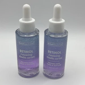 TWO Retinol Renewing Double Serum Refine Skin Tone & Texture With Peptides NEW! - Picture 1 of 7