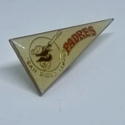 Vintage Early 1980's San Diego Padres Pennant Pinback Let’s Go Pads! - Image 1 of 4