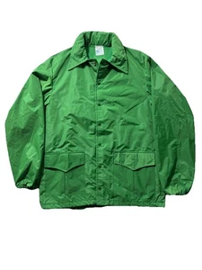 Vintage Howe Athletic Apparel Green Snap Button Lined Windbreaker Jacket Men’s M - Picture 1 of 15