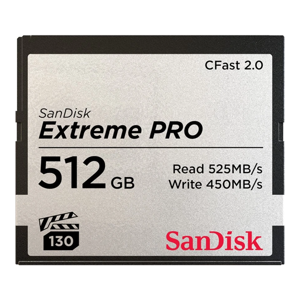 Sandisk Sdcfsp-512G-A46D Extreme Pro Cfast 2.0 512Gb Full Hd 4K Video Recording - Image 1 of 1