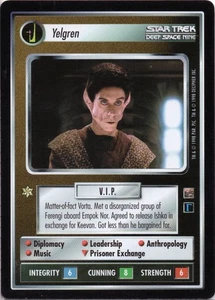 Star Trek CCG Yelgren Near-Mint/NM Rare – The Dominion 1998 - Picture 1 of 1