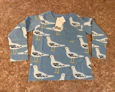 Nueva camiseta manga larga Tea Collection estampado de gaviotas en disputa - talla 2T  Foto 1 de 4