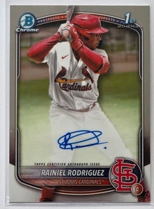 Rainiel Rodriguez 2025 Bowman Chrome AUTO 1st Bowman #CPA-RR Cardinals - Picture 1 of 2