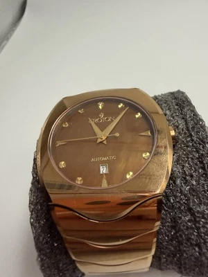 RELOJ HOMBRE CROTON TODO TUNGSTENO MARRÓN MADREPERLA SUIZO MOV'T AUTOMÁTICO  Foto 1 de 4