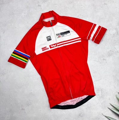 Santini UCI 2018 Innsbruck -  Tirol Austria Cycling Jersey Full Zip size Medium - Image 1 of 4
