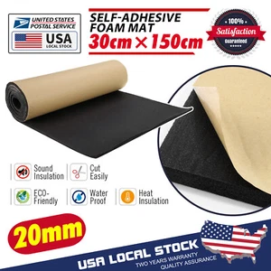 5SQFT Adhesive Neoprene Rubber Sheet Sponge Foam Pad for Craft 4/5" Thickness - Picture 1 of 13