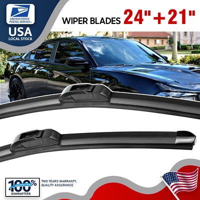2 piezas limpiaparabrisas calidad OEM 24"+21" para Dodge Stratus 2002-2005 Foto 1 de 4