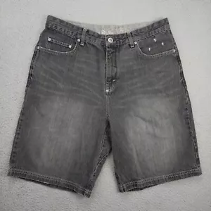 Vintage Y2k Oakley Baggie Denim Shorts Jorts Men's Size 36 Grunge Tech 2000s - Picture 1 of 10