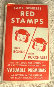 WEGMANS GENESEE RED STAMPS - FULL BOOK - VINTAGE - ROCHESTER NY- EXTREMELY RARE! - Picture 1 of 6
