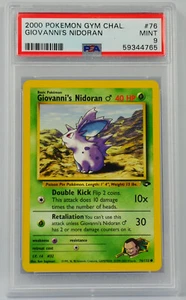 Pokemon Gym Challenge Giovanni’s Nidoran #76 PSA 9 - Bild 1 von 2